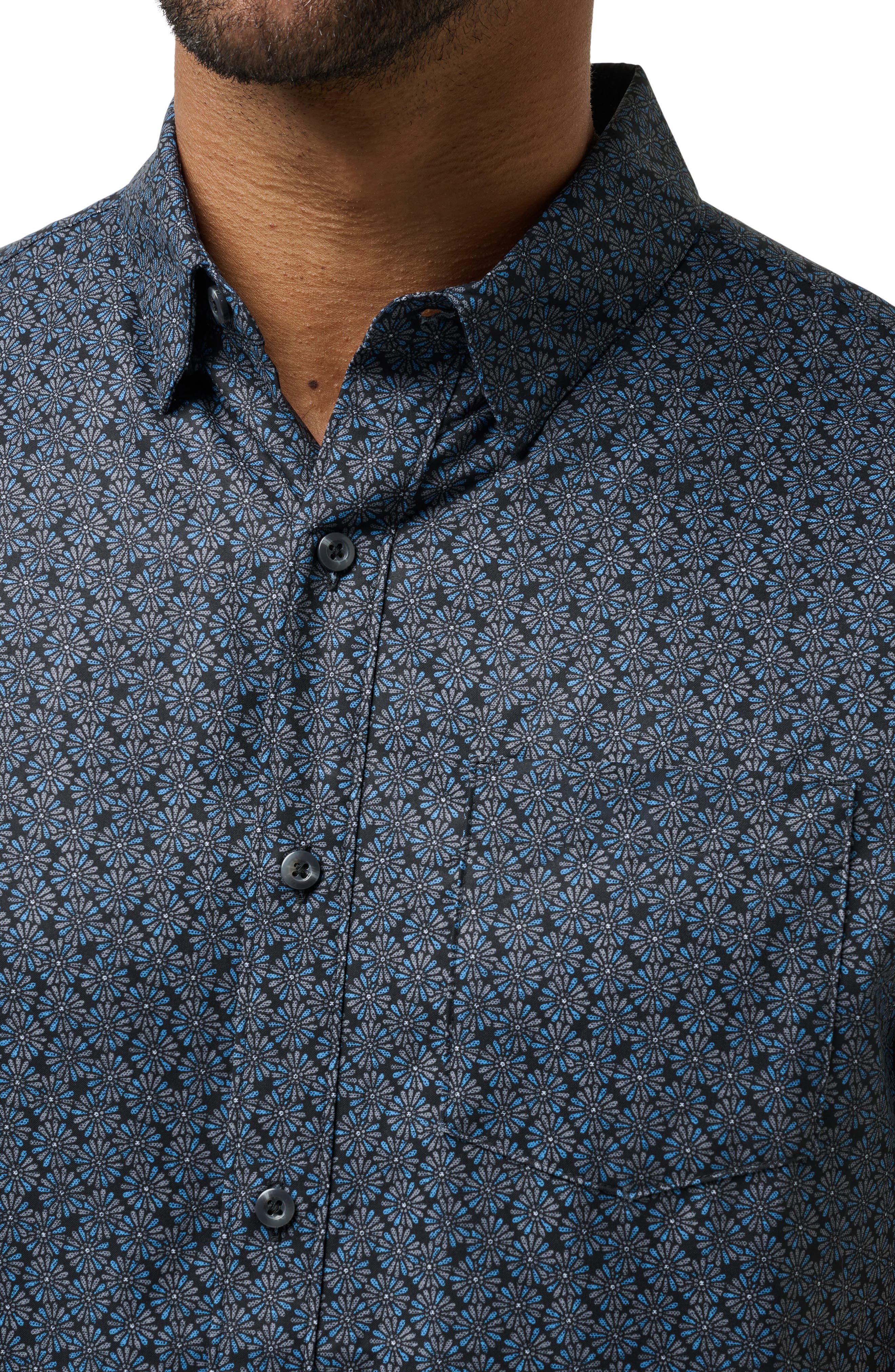 TravisMathew Country Mile Short Sleeve Button-Up Shirt