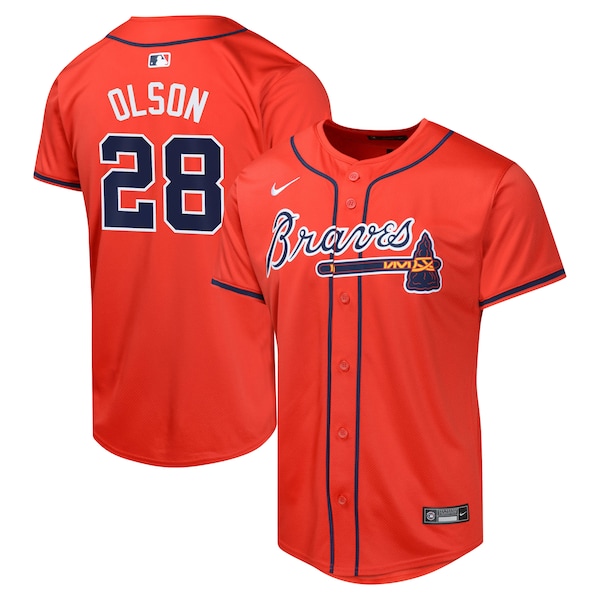 Matt Olson Atlanta Braves Nike Youth Alternate Limited Player Jersey - Red