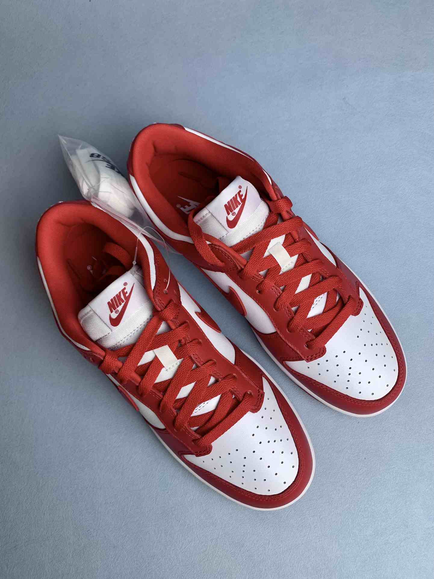 Nike Dunk Low “White and University Red” Shoes