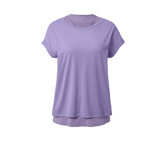 2-in-1-Kurzarm-Sportshirt