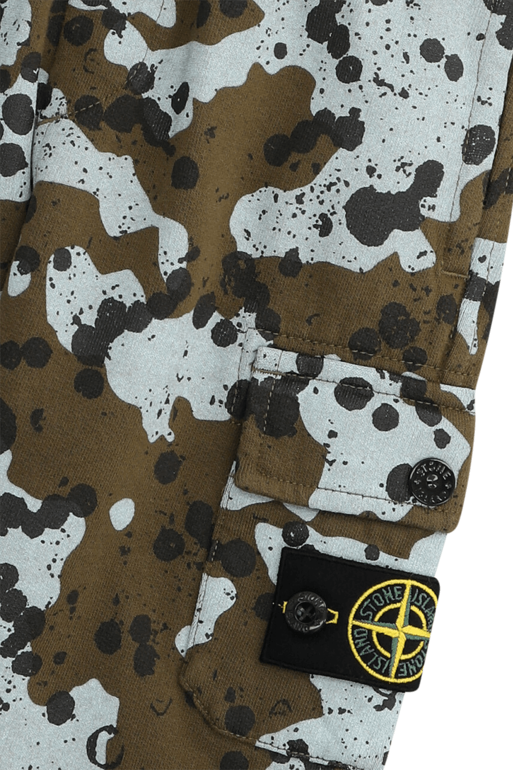 STONE ISLAND KIDS מכנסי ג'וג בהדפס צבאי- גילאי 2-5