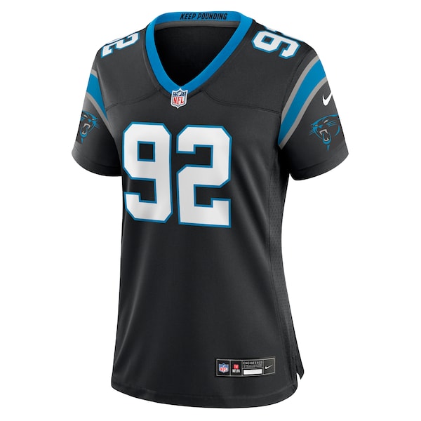 Raequan Williams Carolina Panthers Nike Women's Team Game Jersey - Black