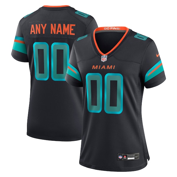 Miami Dolphins Nike Women's 2025 Rivalries Collection Custom Game Jersey - Pitch Blue/Aqua