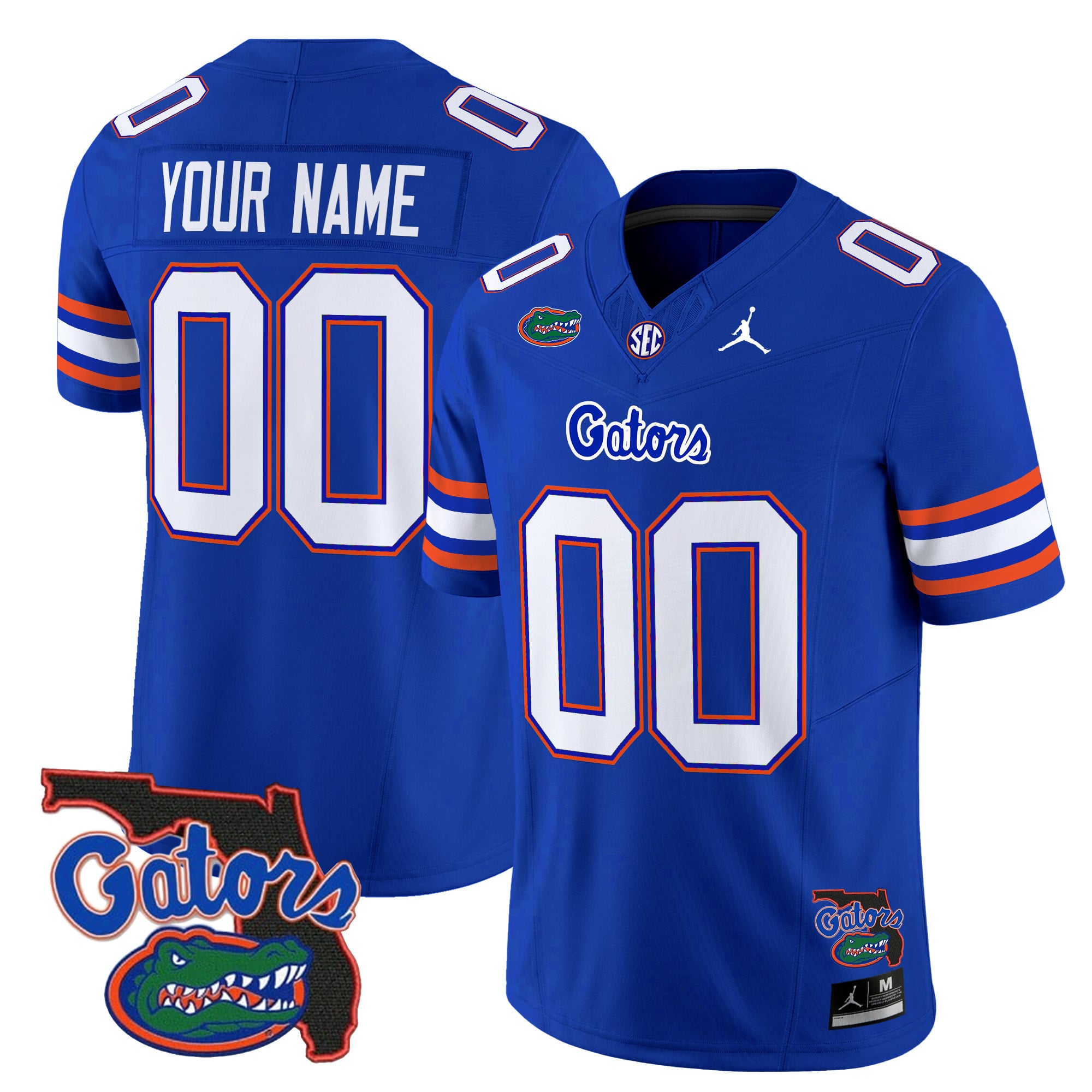 Florida Gators Jordan Brand Custom Game Jersey - Blue