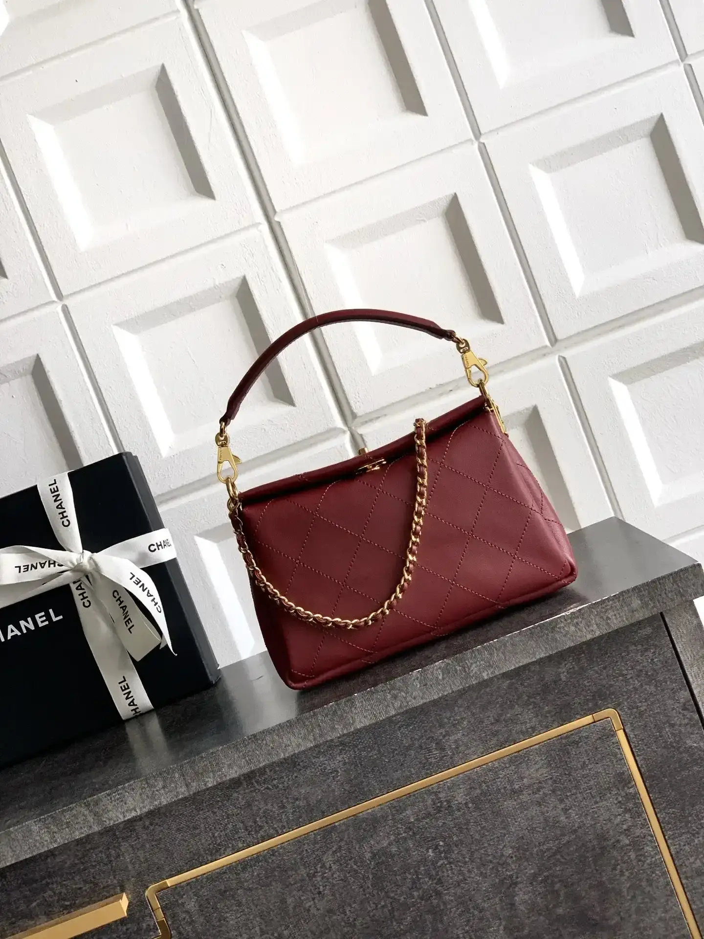 Chanel Black Quilted Leather Hobo Bag product photo from LabelPicks