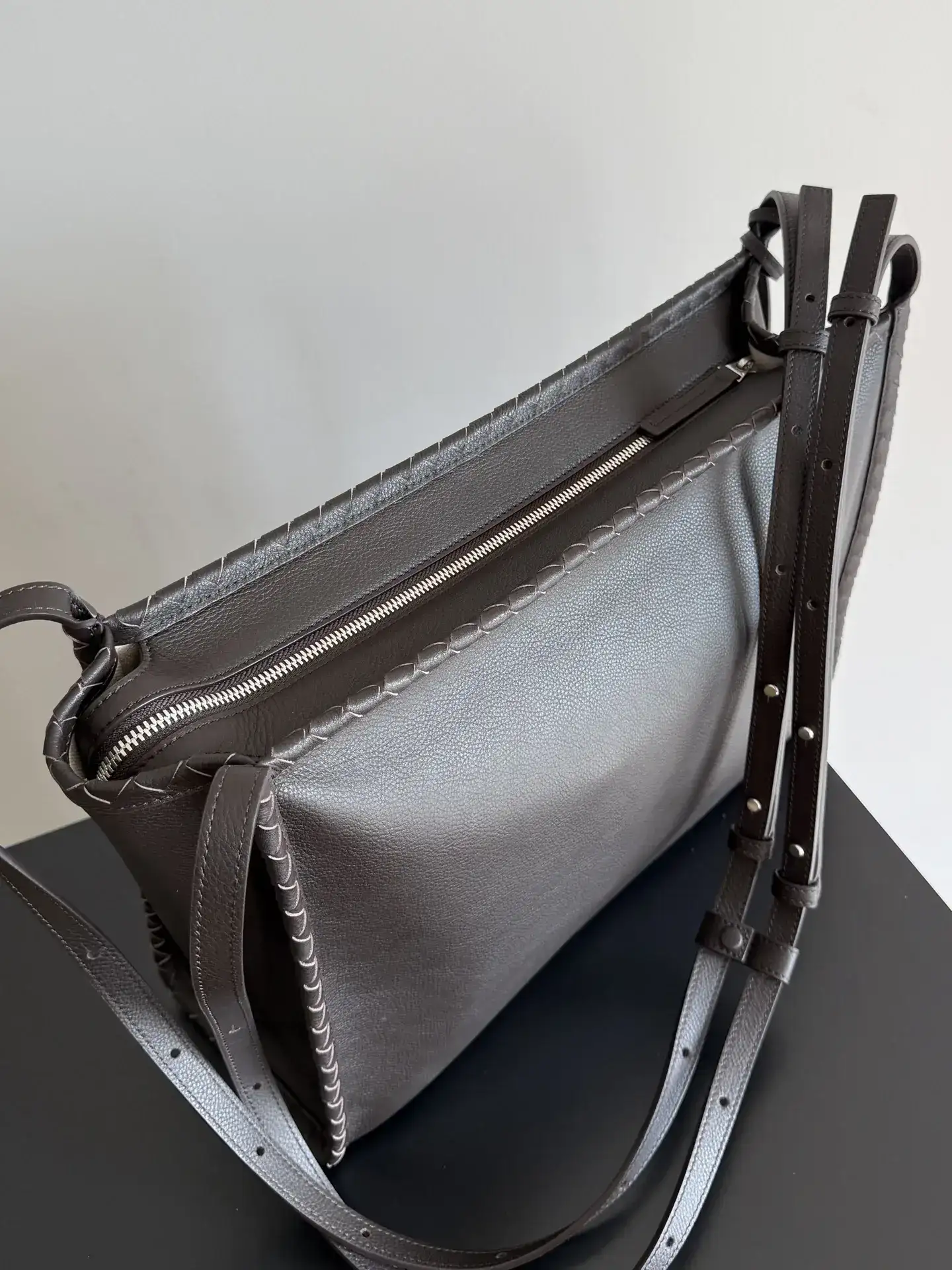 Bottega Veneta Intrecciato Woven Leather Crossbody Bag product photo from LabelPicks