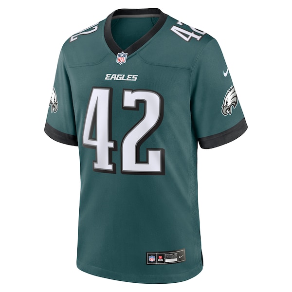 Oren Burks Philadelphia Eagles Nike  Game Jersey - Midnight Green