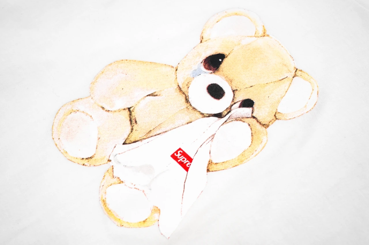 Supreme White Crying Bear Graphic T-Shirt product photo from LabelPicks