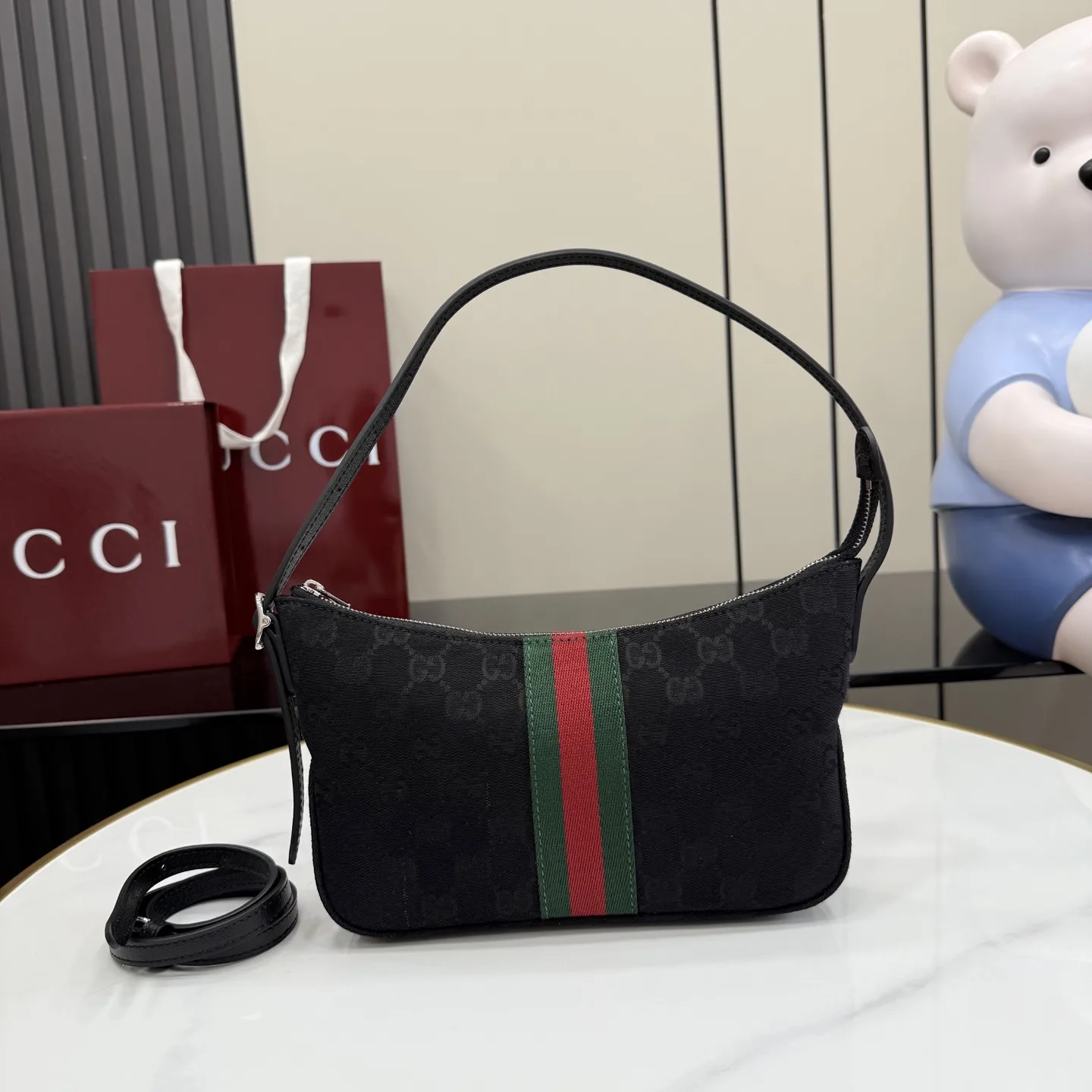 Gucci Black Quilted Leather Crossbody Bag product photo from LabelPicks