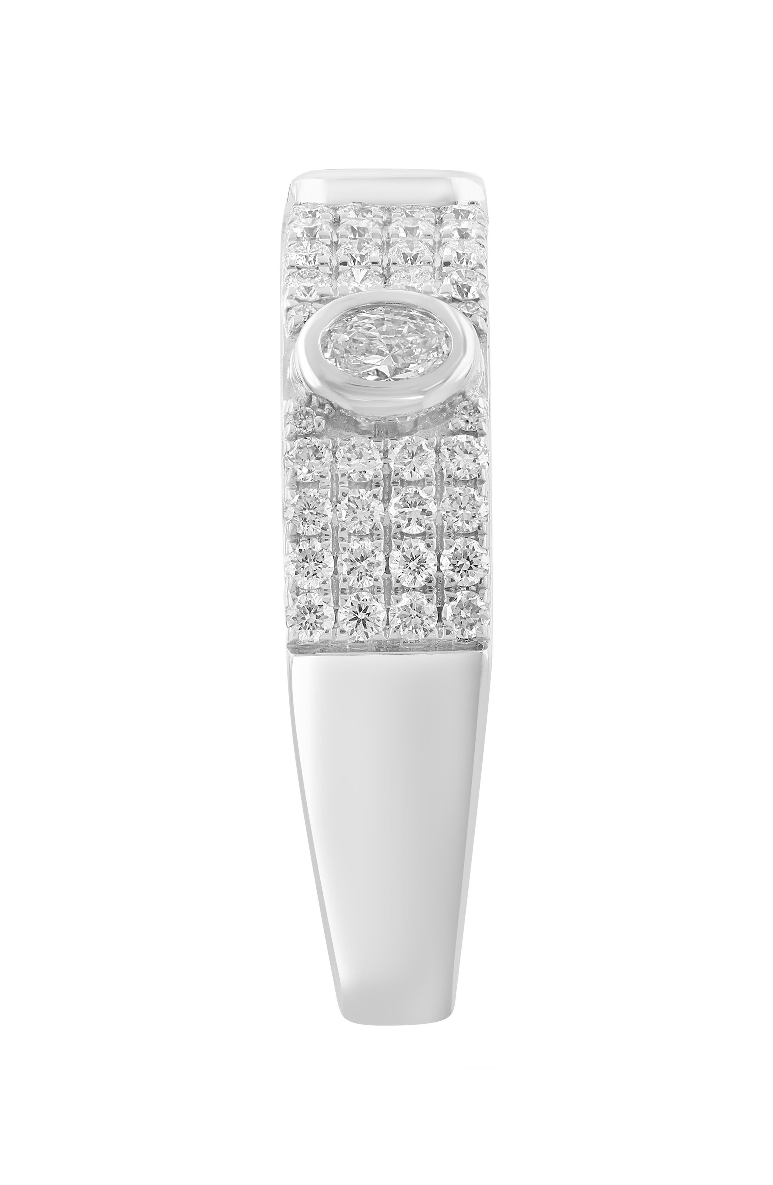 EFFY Sterling Silver Lab Grown Diamond Band Ring