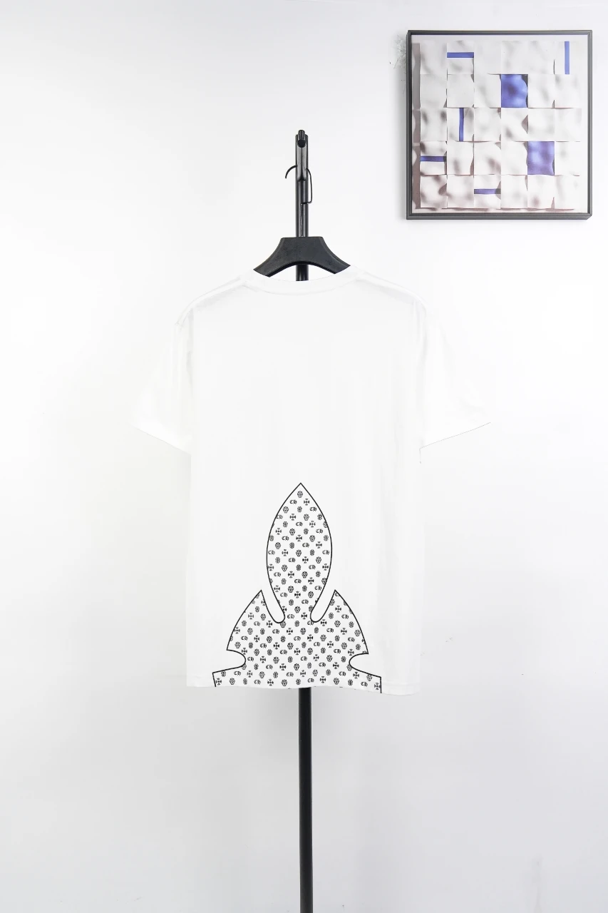Chrome Hearts White Half Allover Cross Print T-Shirt product photo from LabelPicks