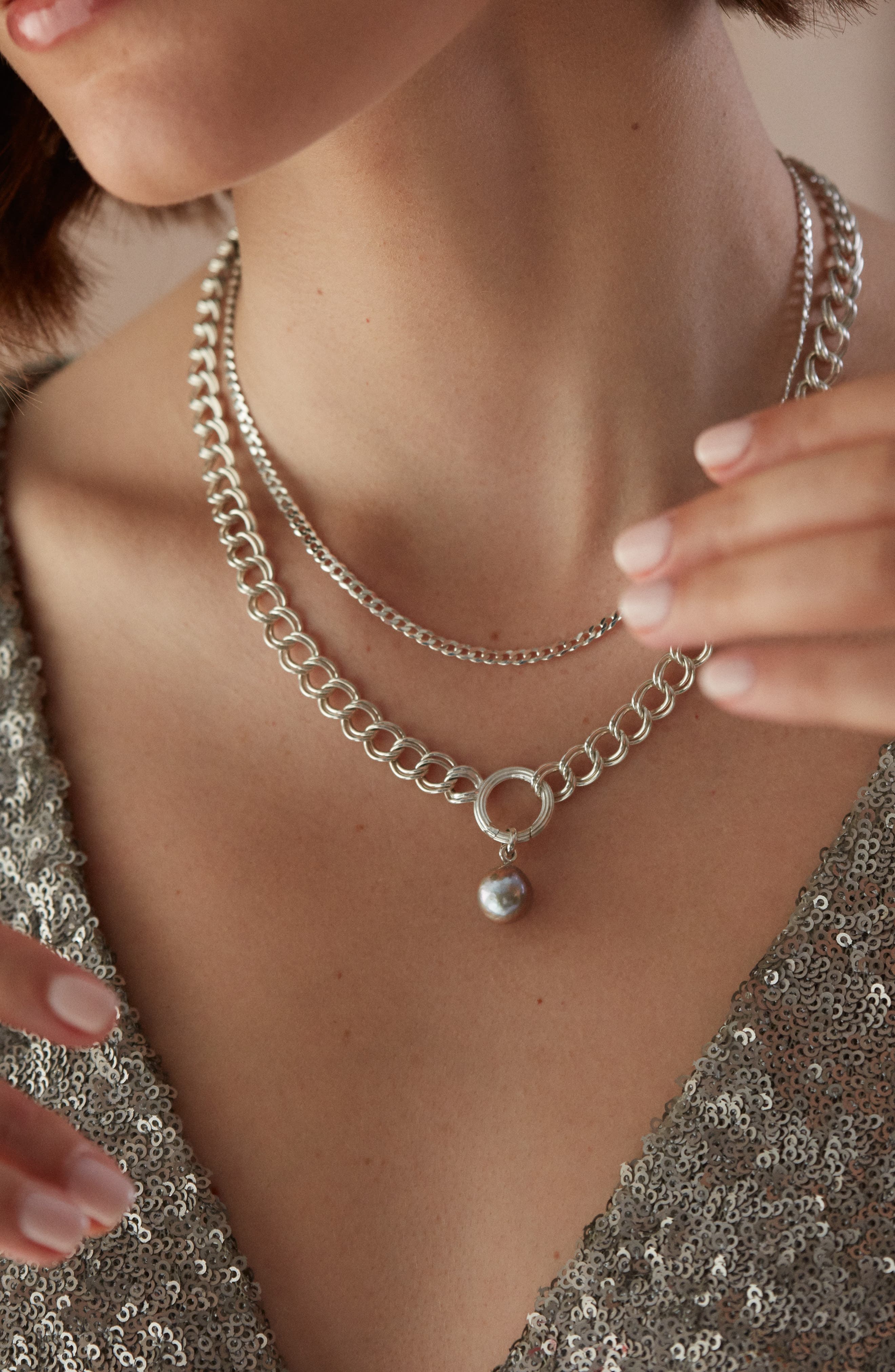 Monica Vinader Groove Curb Chain Necklace