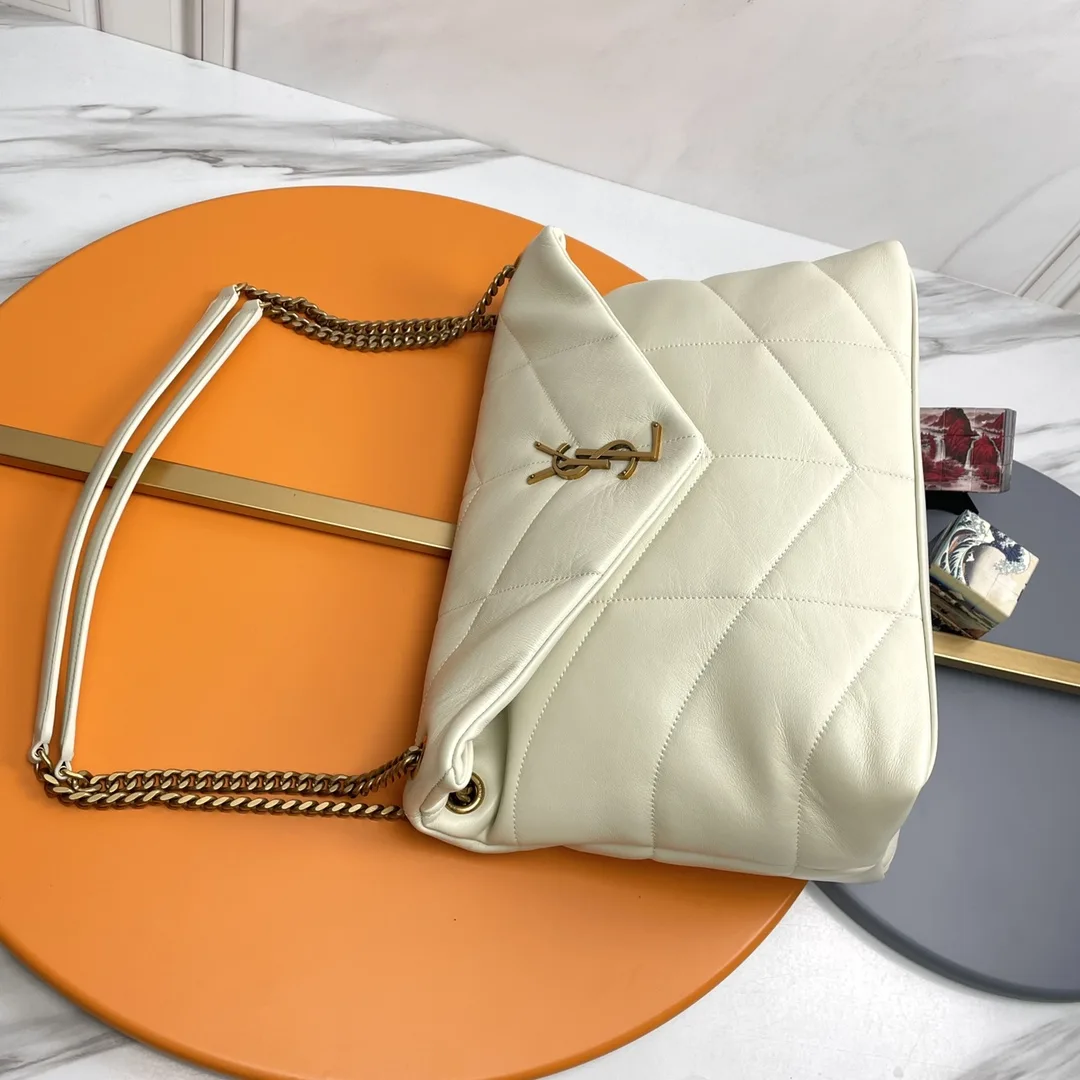 Saint Laurent Loulou White Quilted Leather Shoulder Bag product photo from LabelPicks