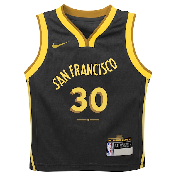 Stephen Curry Golden State Warriors Nike Toddler Swingman Replica Jersey - City Edition - Black