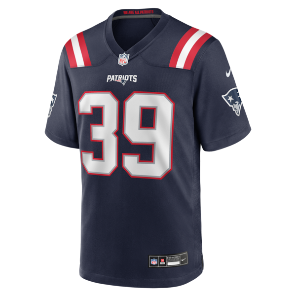 Tyron Herring New England Patriots Nike Team Game Jersey -  Navy