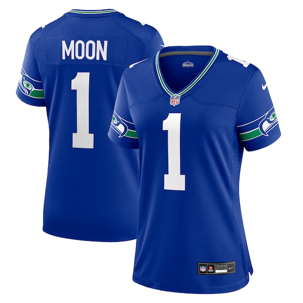 Warren Moon Seattle Seahawks Nike Women's Throwback Retired Player Game Jersey - Royal/Navy