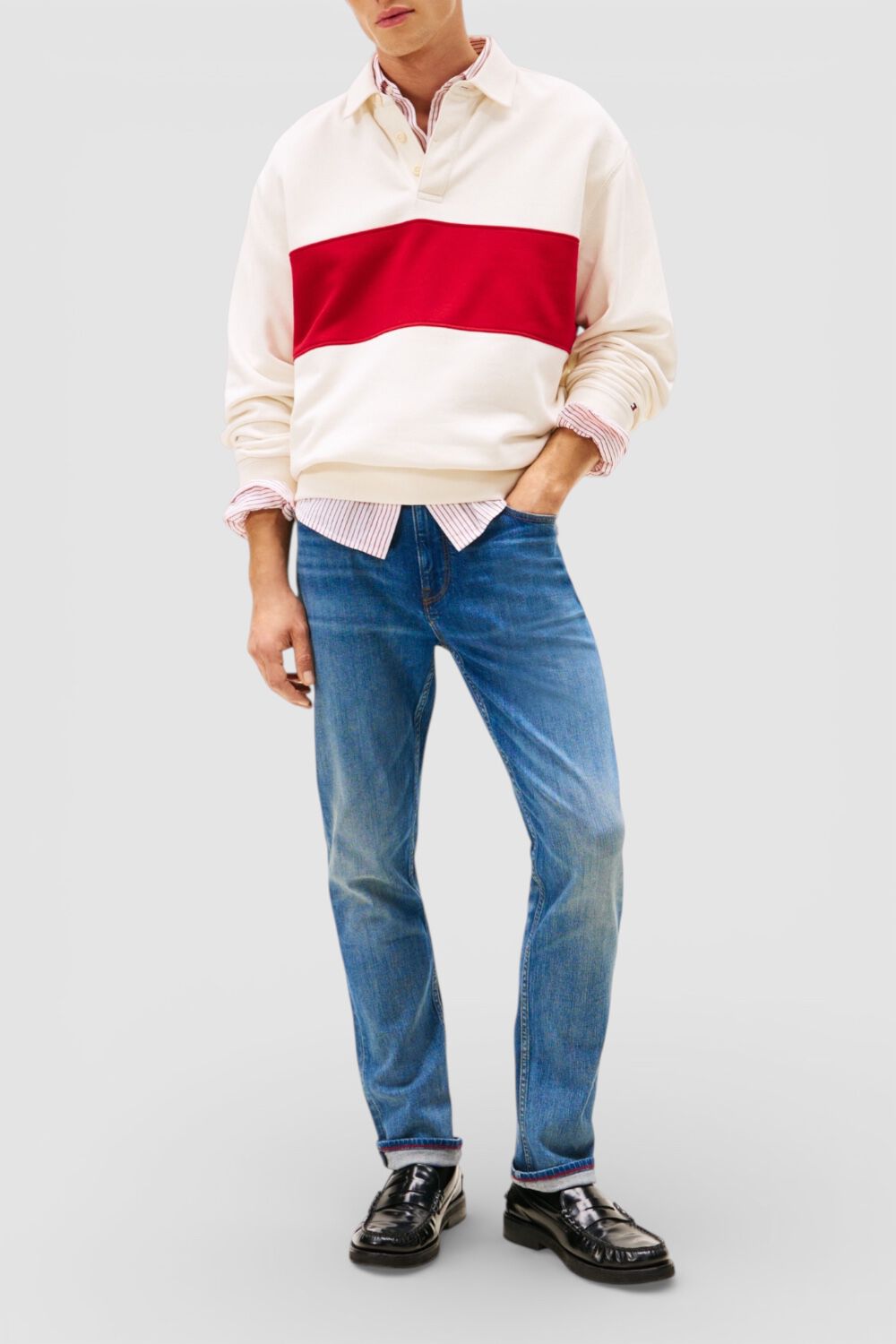TOMMY HILFIGER מכנסי ג'ינס בגזרת סלים
