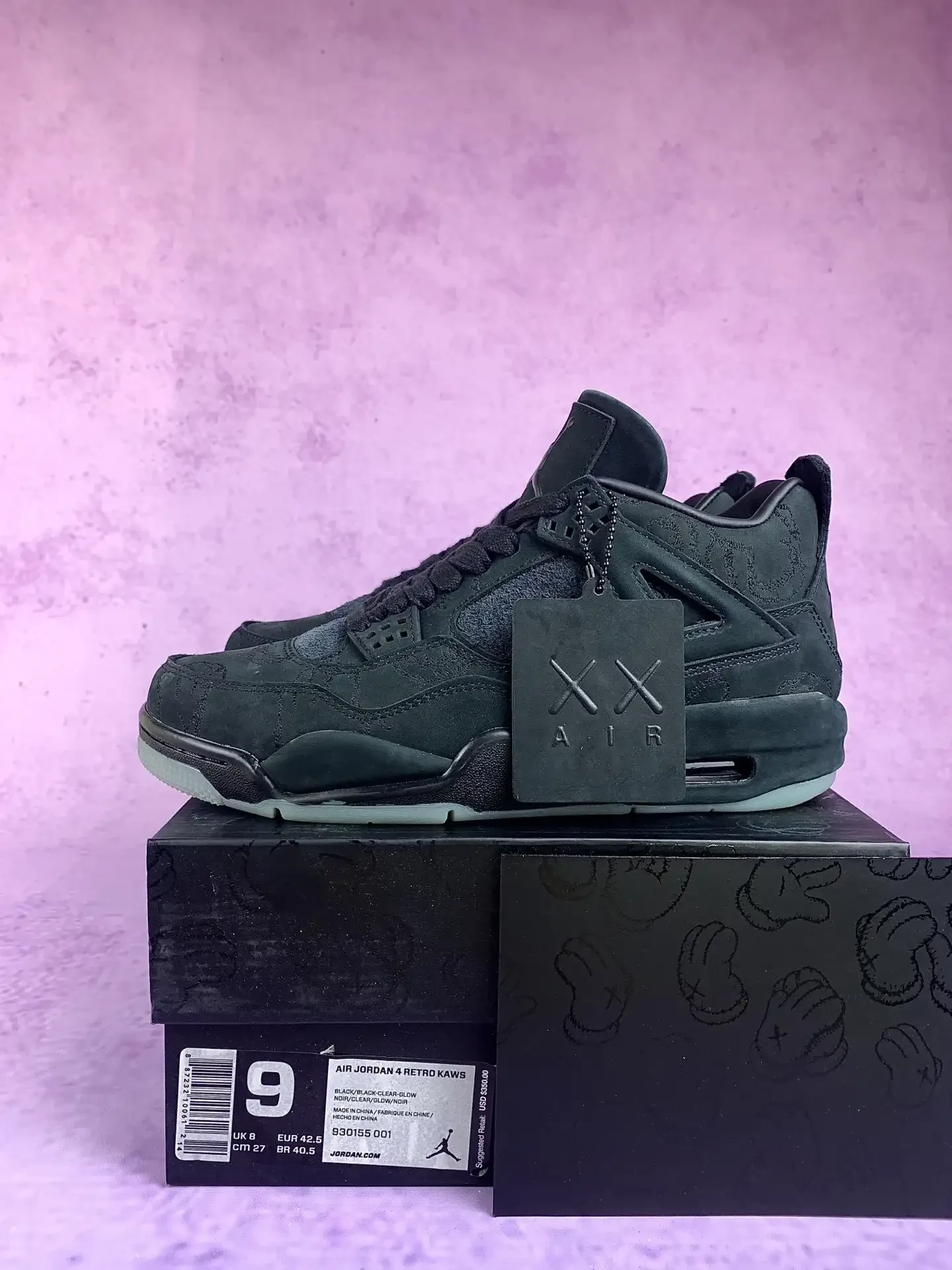 KAWS x Air Jordan 4 “Black” Shoes product photo from LabelPicks