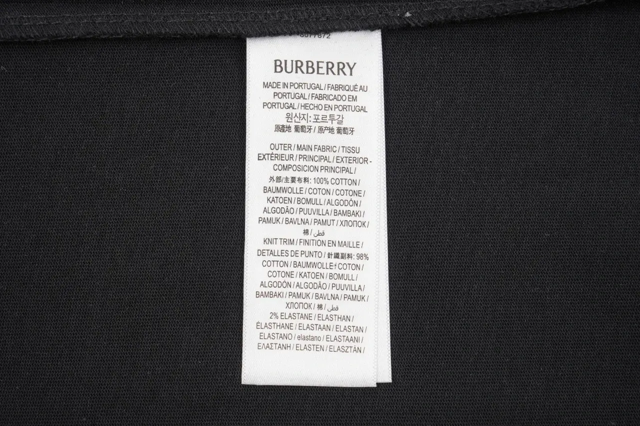 Burberry Black Check Flag Equestrian Knight Embroidered T-Shirt product photo from LabelPicks