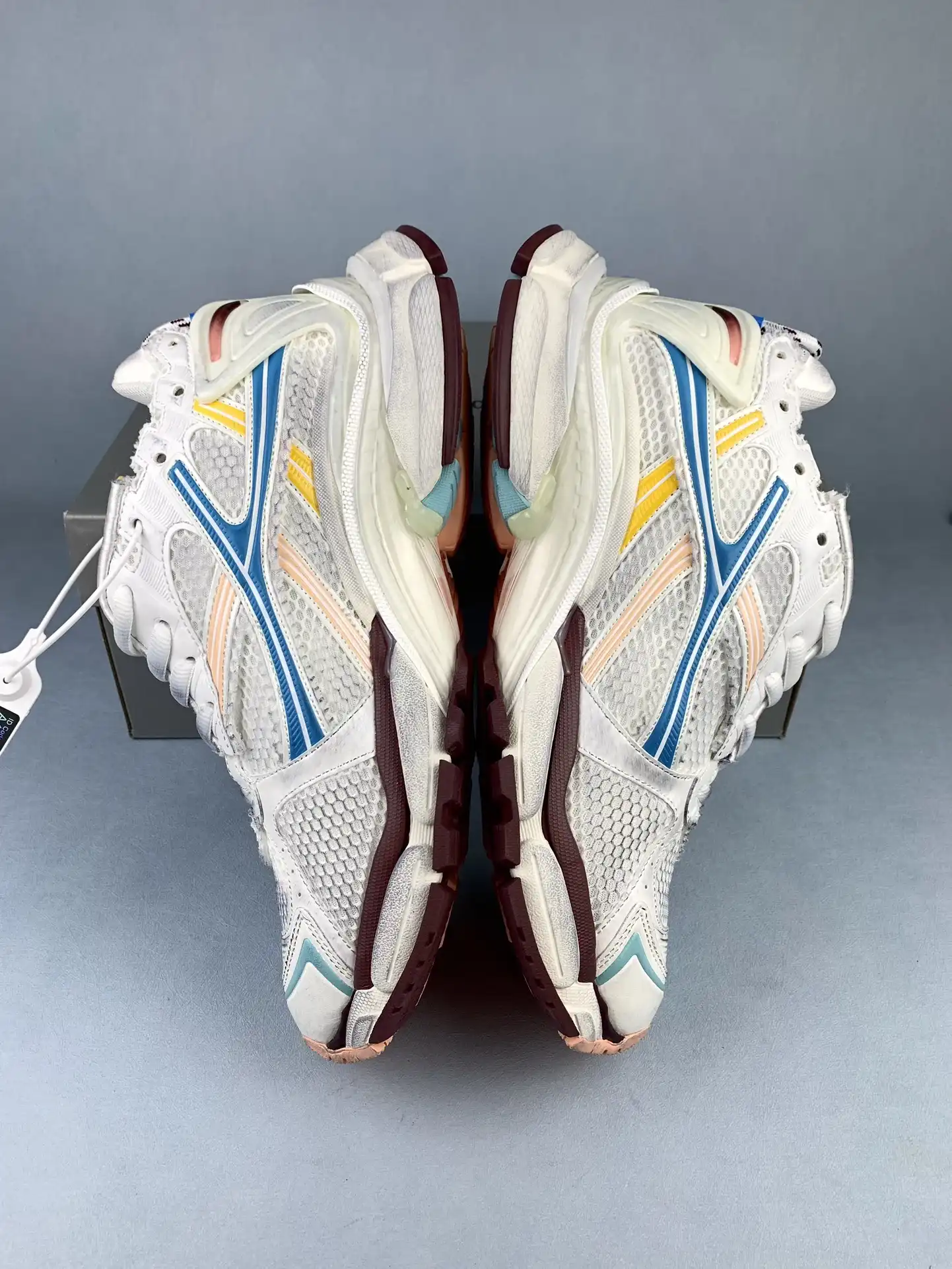 Balenciaga Runner Sneaker in Blue/Yellow/White product photo from LabelPicks