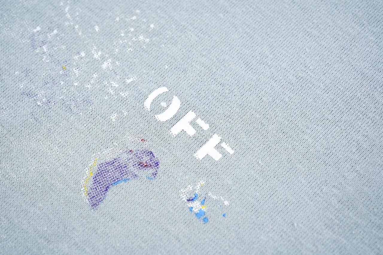 Off-White Light Blue Starry Paint Arrow T-Shirt product photo from LabelPicks