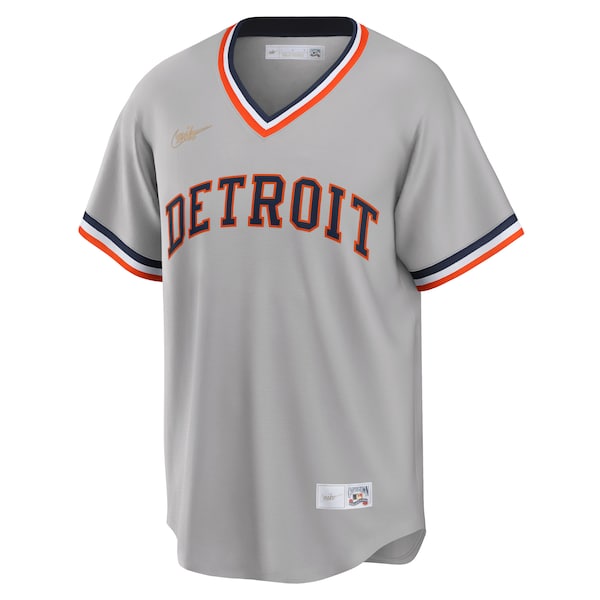 Detroit Tigers Nike Road Cooperstown Collection Team Jersey - Gray
