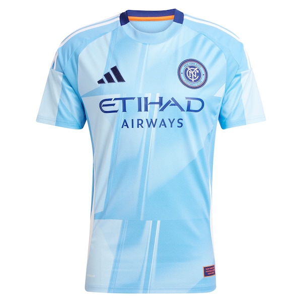 New York City FC adidas 2025 The Excelsior Kit Replica Custom Jersey - Light Blue