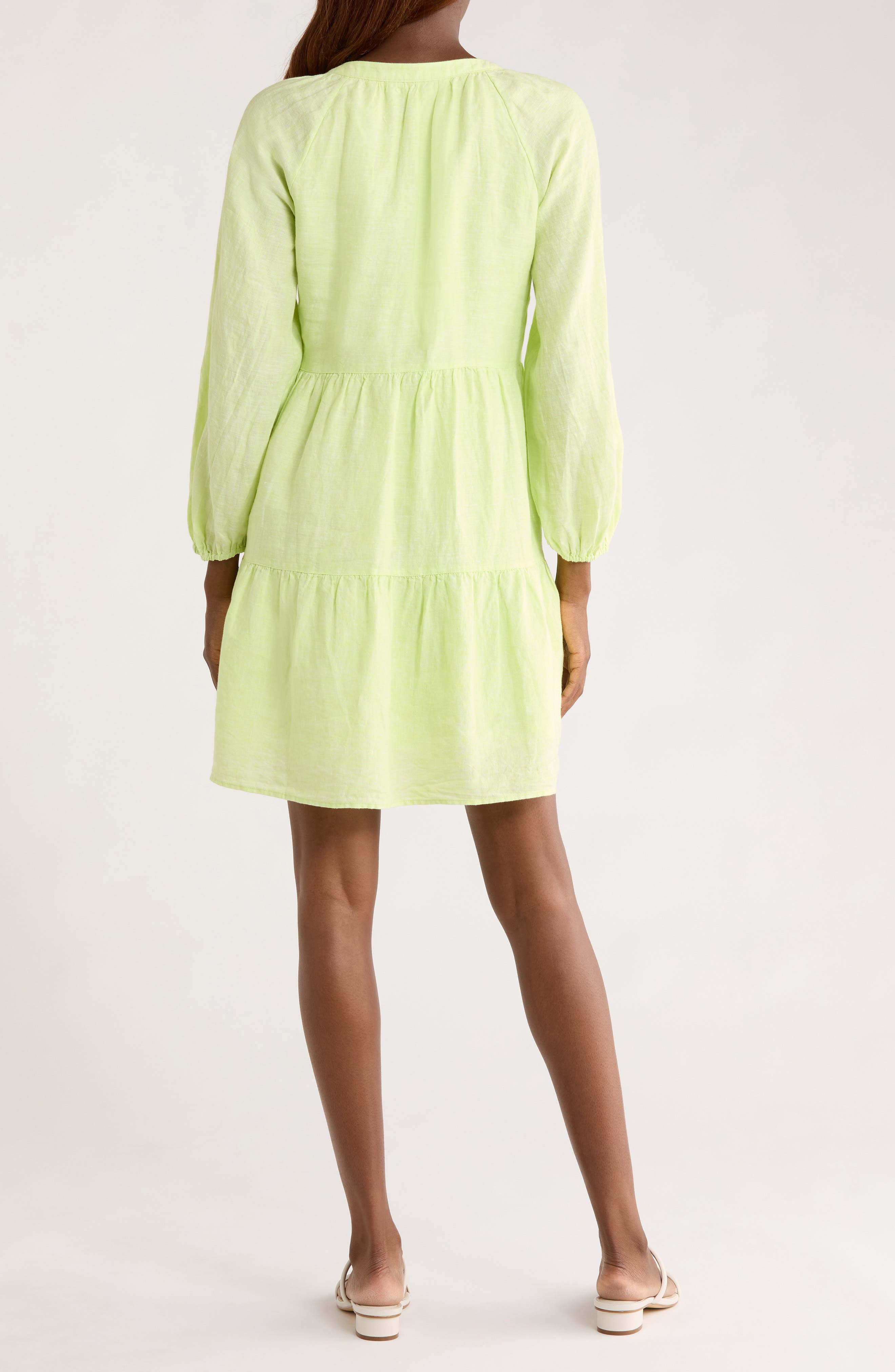 Tommy Bahama Coastalina Long Sleeve Tiered Minidress