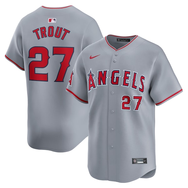 Mike Trout Los Angeles Angels Nike Away Limited Player Jersey - Gray/White