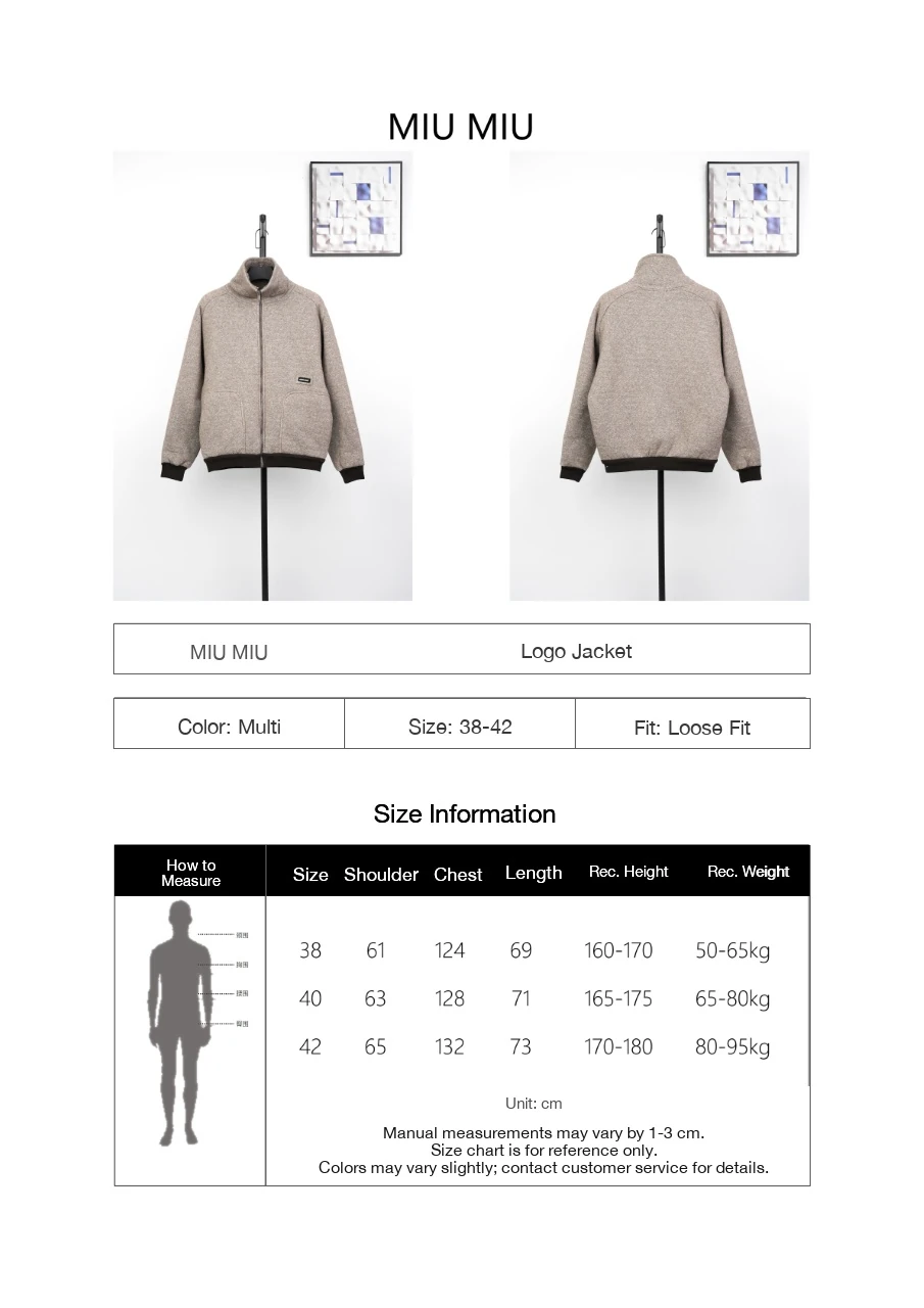 Miu Miu Maillard Brown Logo Sherpa Jacket product photo from LabelPicks