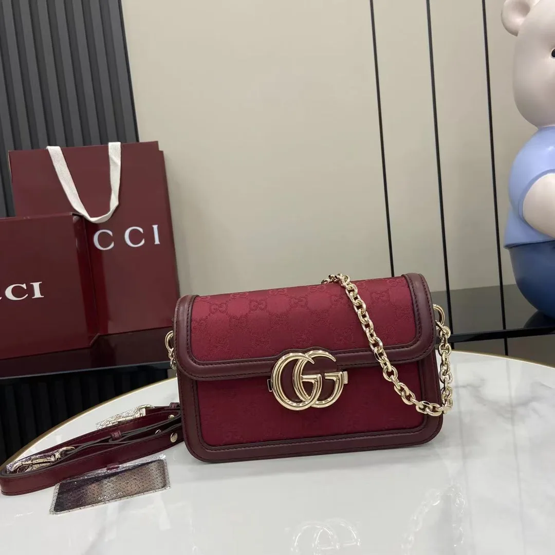 Gucci Red Monogram Canvas Crossbody Bag product photo from LabelPicks