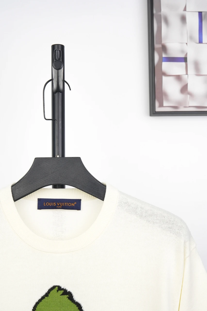 Louis Vuitton Off White Duck Jacquard T-Shirt product photo from LabelPicks