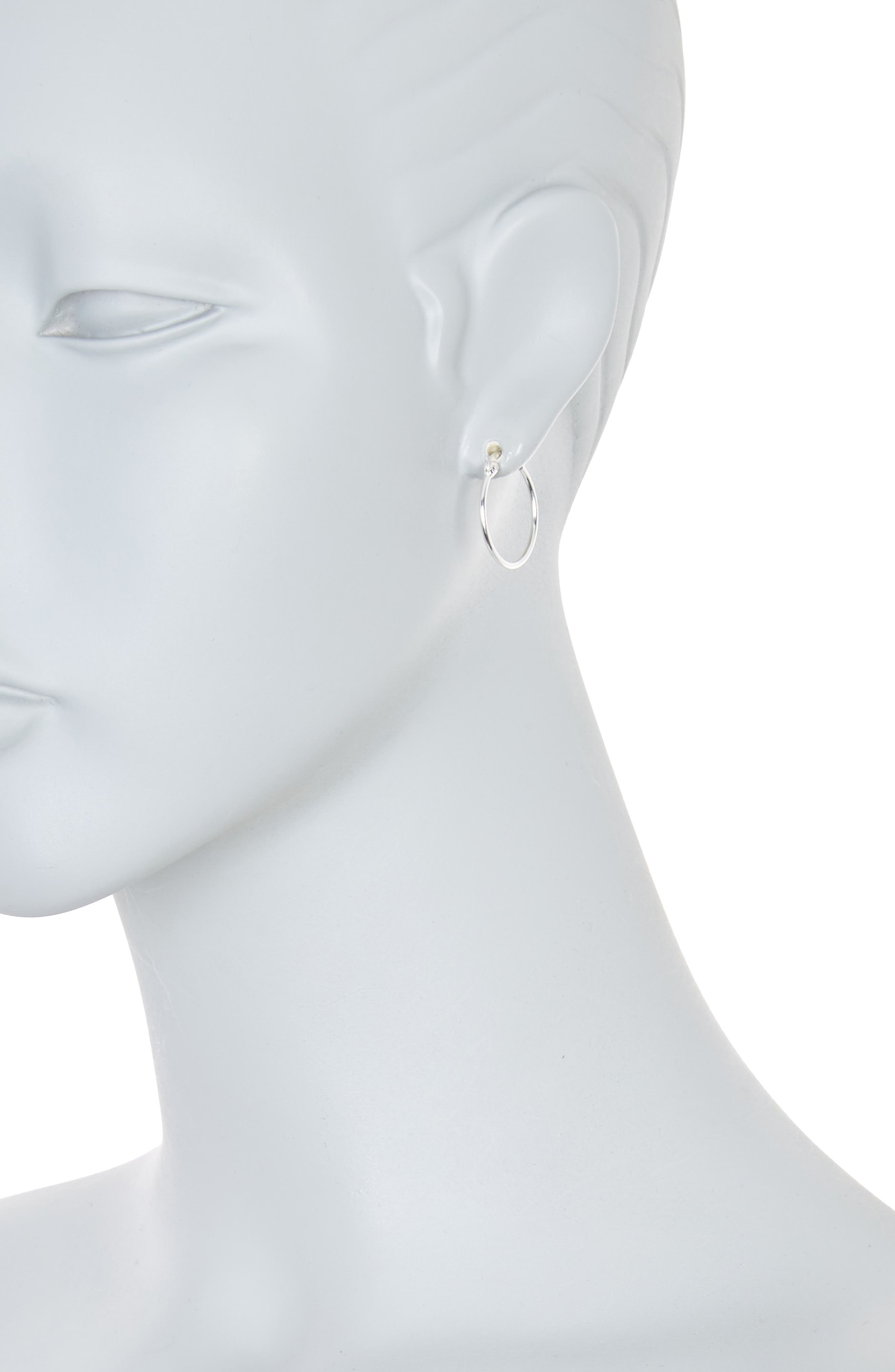 Argento Vivo Sterling Silver Trio Hoop Set
