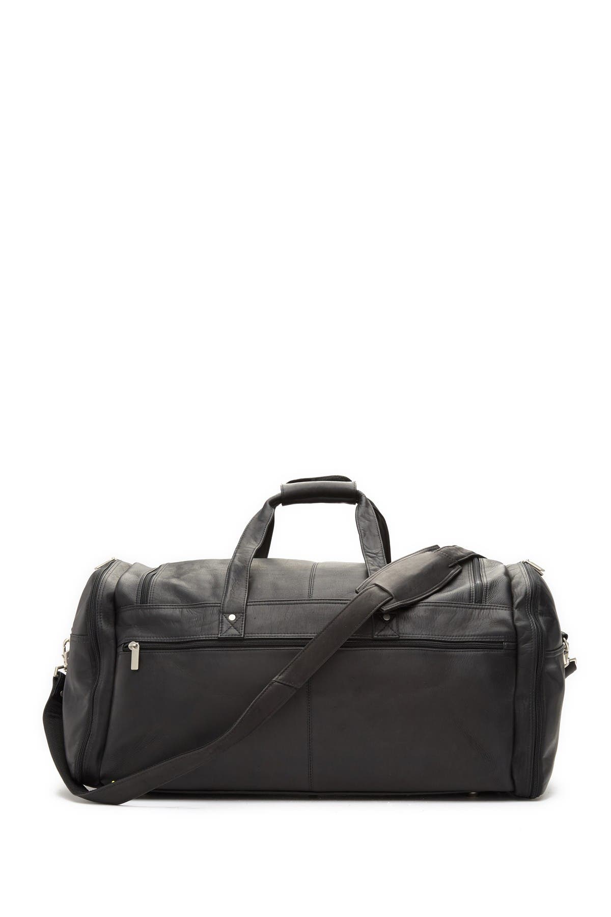 DAVID KING AND CO Extra Large Multi Pocket Leather Duffle Bag