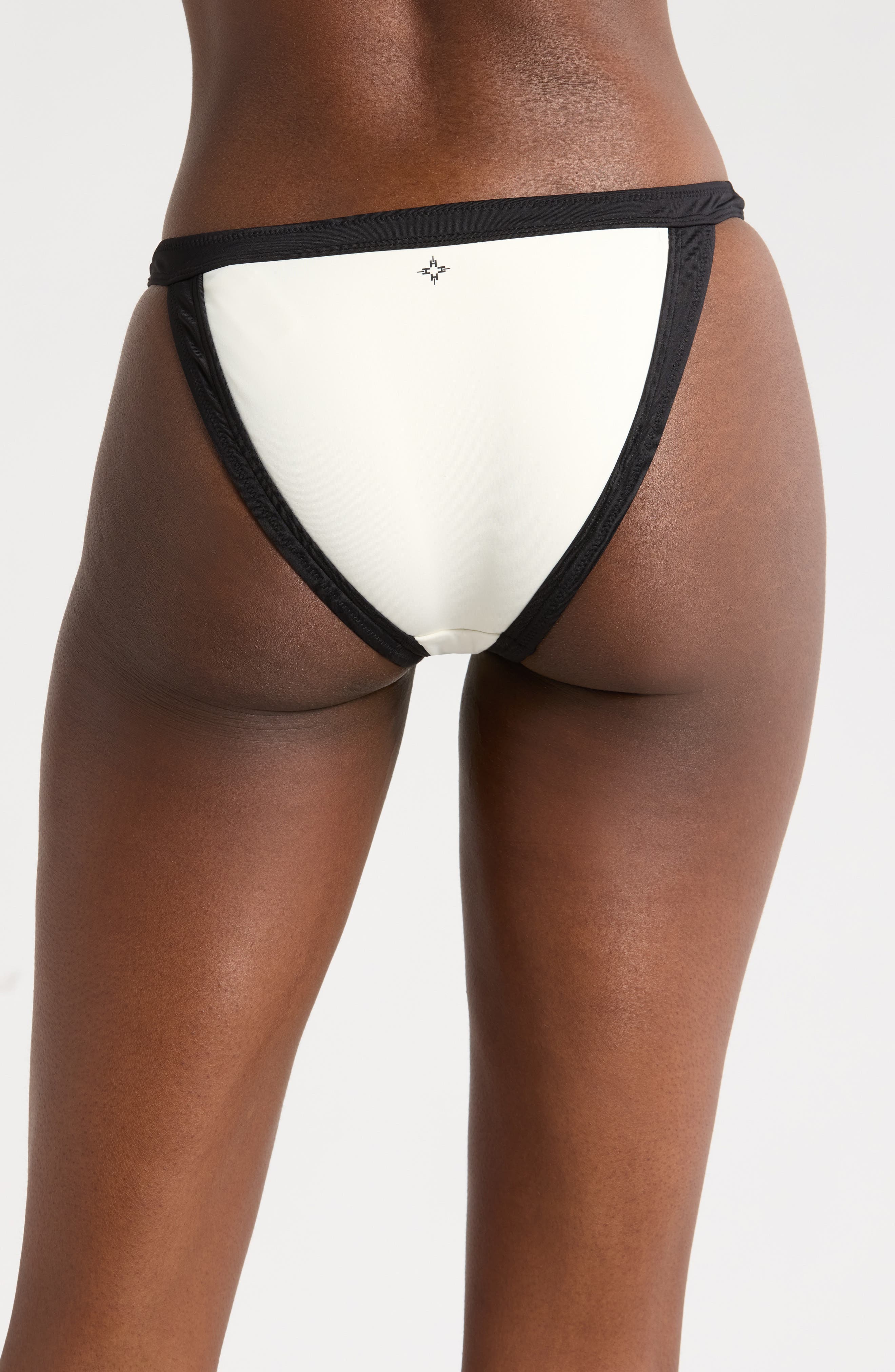 Sea Level Border Contrast Trim Bikini Bottoms