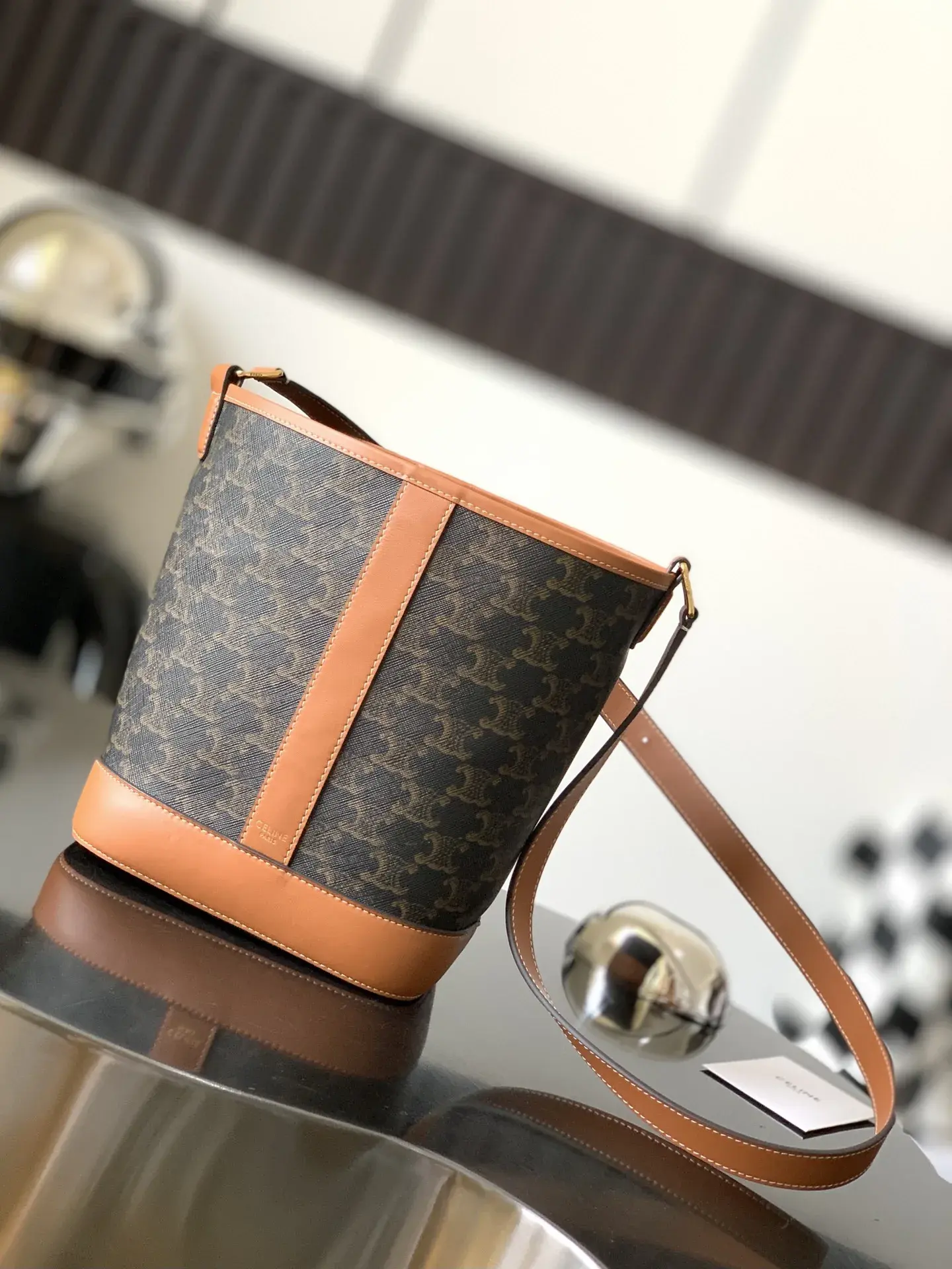 Celine Triomphe Canvas Bucket Bag product photo from LabelPicks