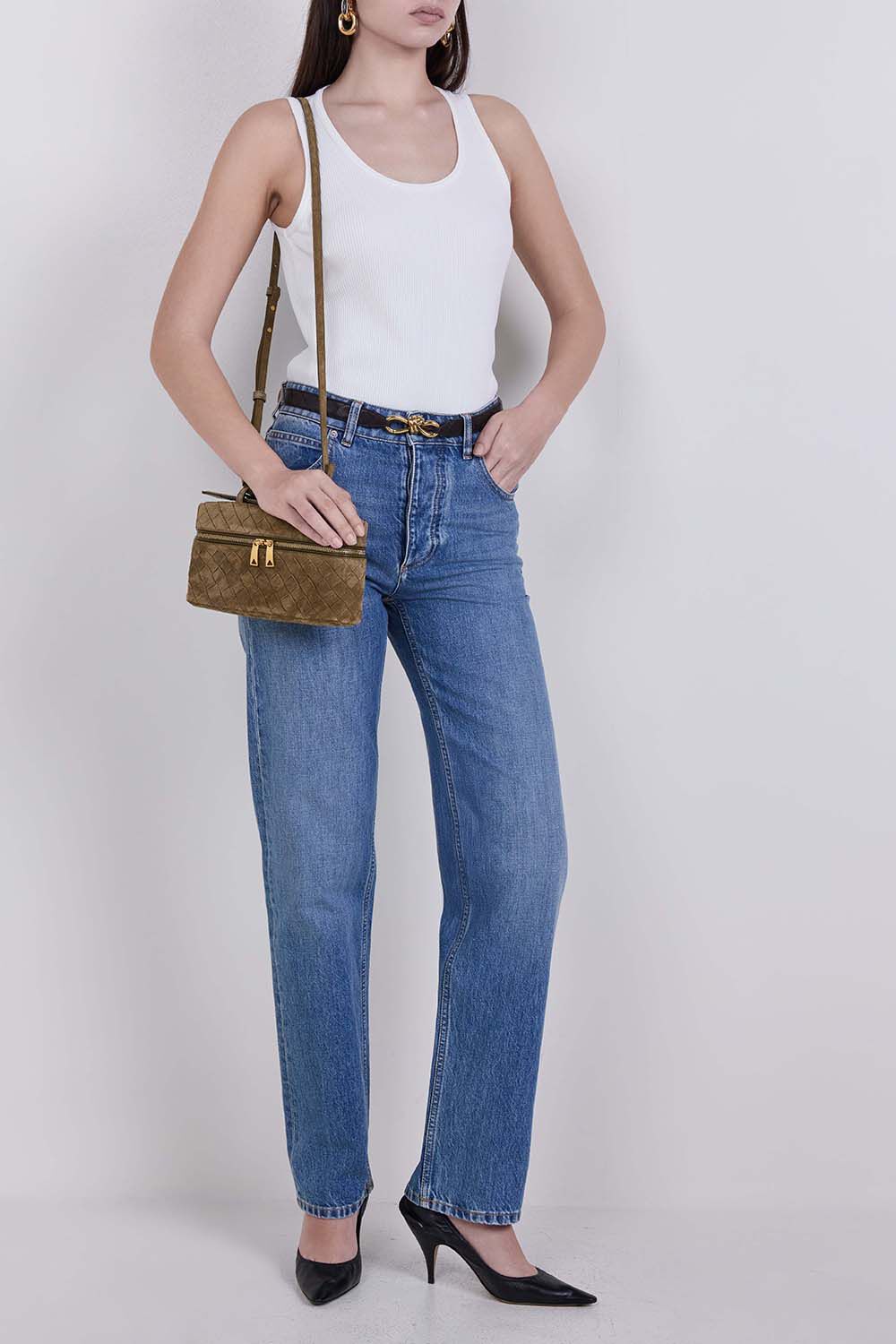 BOTTEGA VENETA מכנסי ג'ינס בגזרת בויפרנד