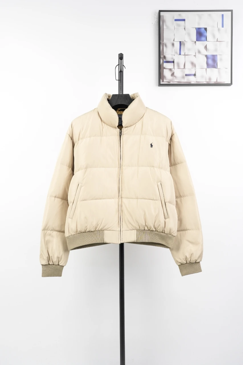 Ralph Lauren Beige Pony Embroidered Quilted Down Jacket product photo from LabelPicks