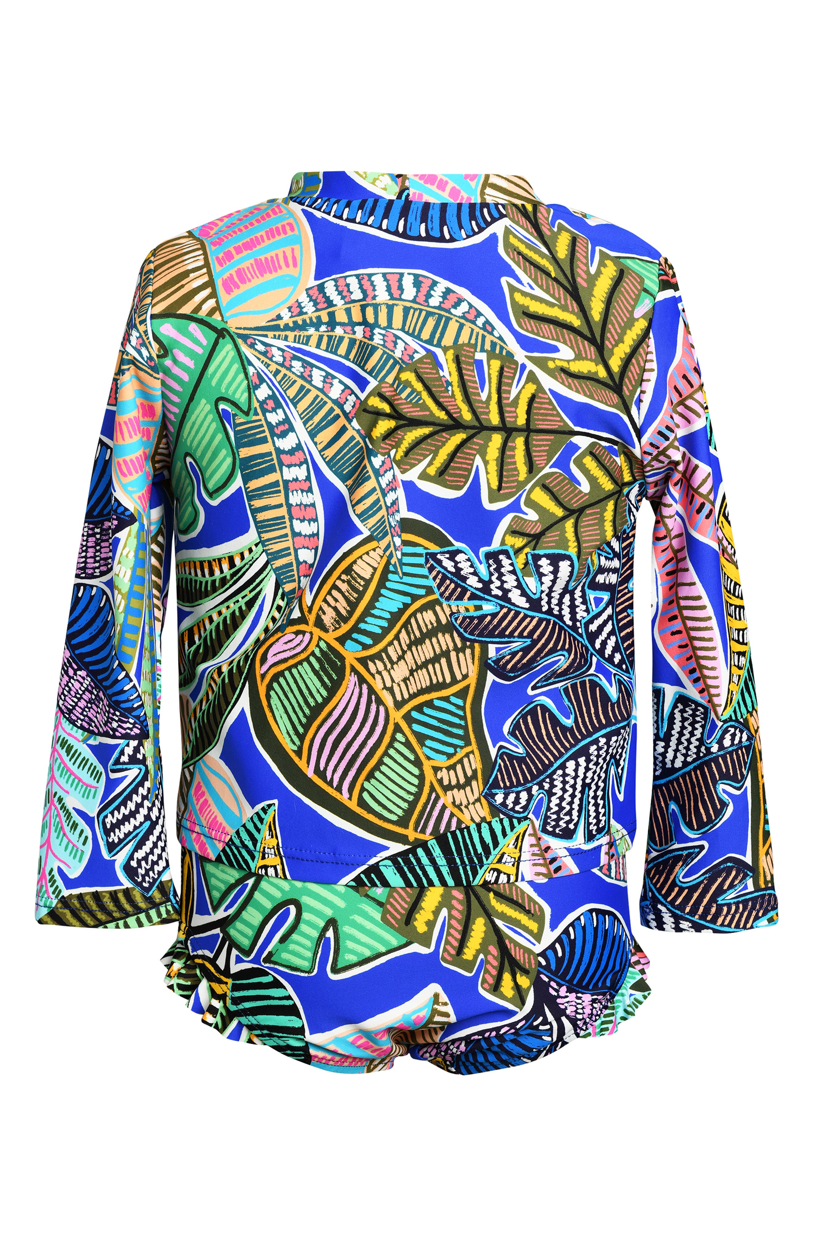 La Blanca Kids' Neon Long Sleeve Two-Piece Rashguard Swimsuit