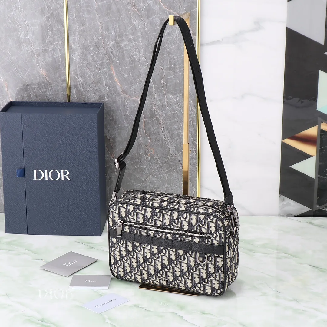 Dior Black Oblique Canvas Crossbody Bag product photo from LabelPicks
