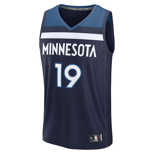 Joan Beringer Minnesota Timberwolves  Youth 2025 NBA Draft First Round Pick Fast Break Replica Jersey - Icon Edition - Navy