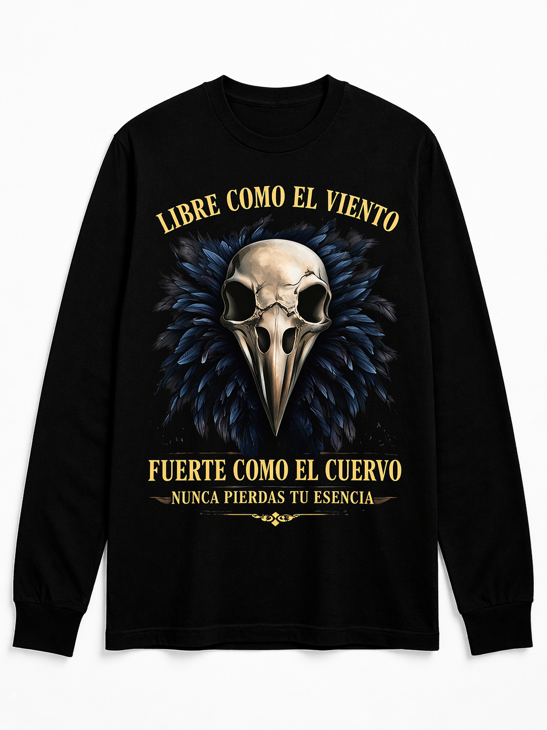 Remera Calavera de Cuervo – Soy Libre