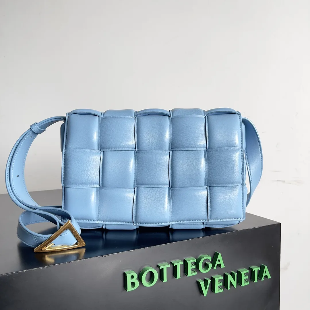 Bottega Veneta Cassette Green Intrecciato Woven Leather Shoulder Bag product photo from LabelPicks
