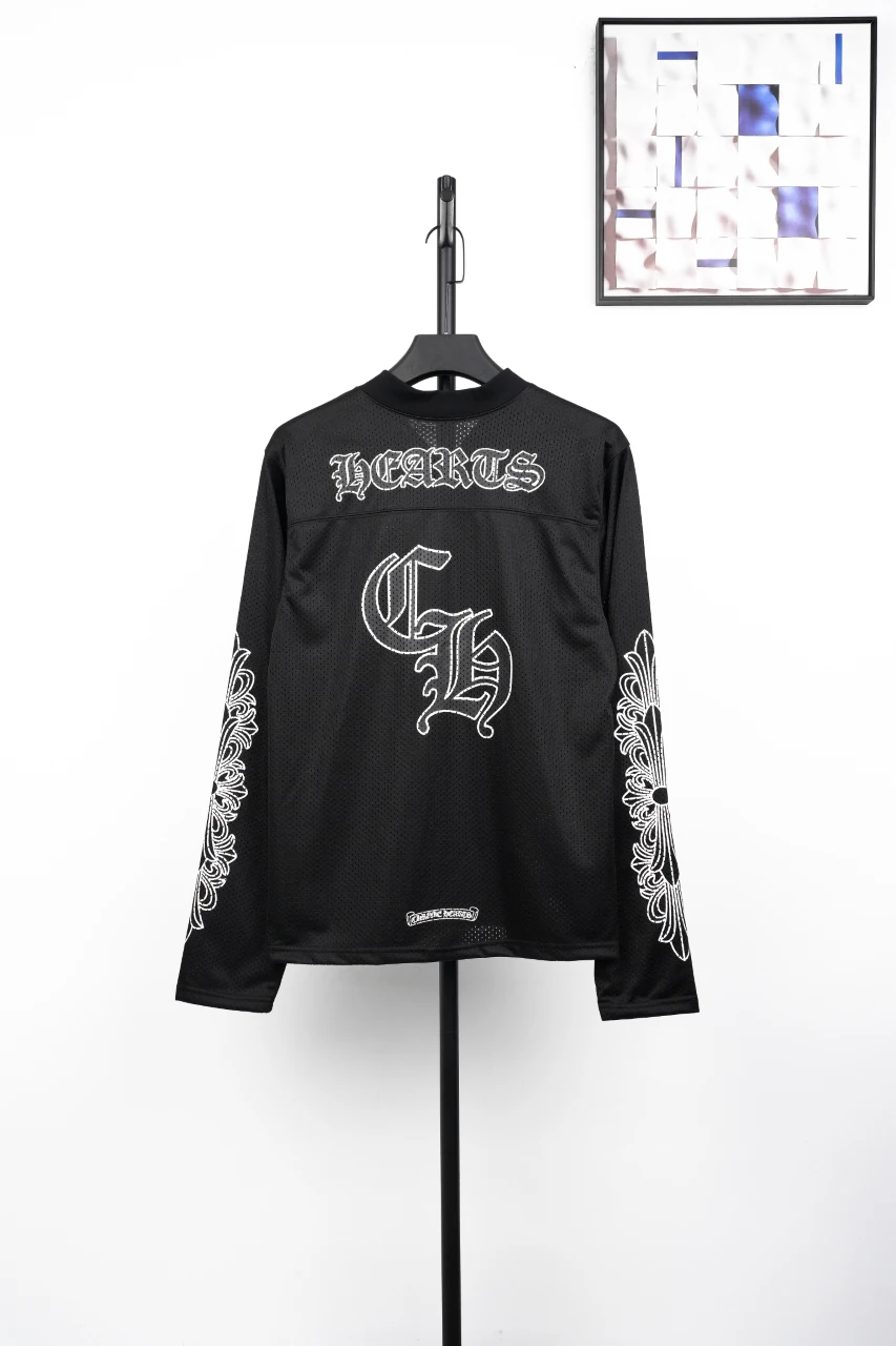 Chrome Hearts Black Sanskrit Mesh Hockey Long Sleeve Jersey product photo from LabelPicks