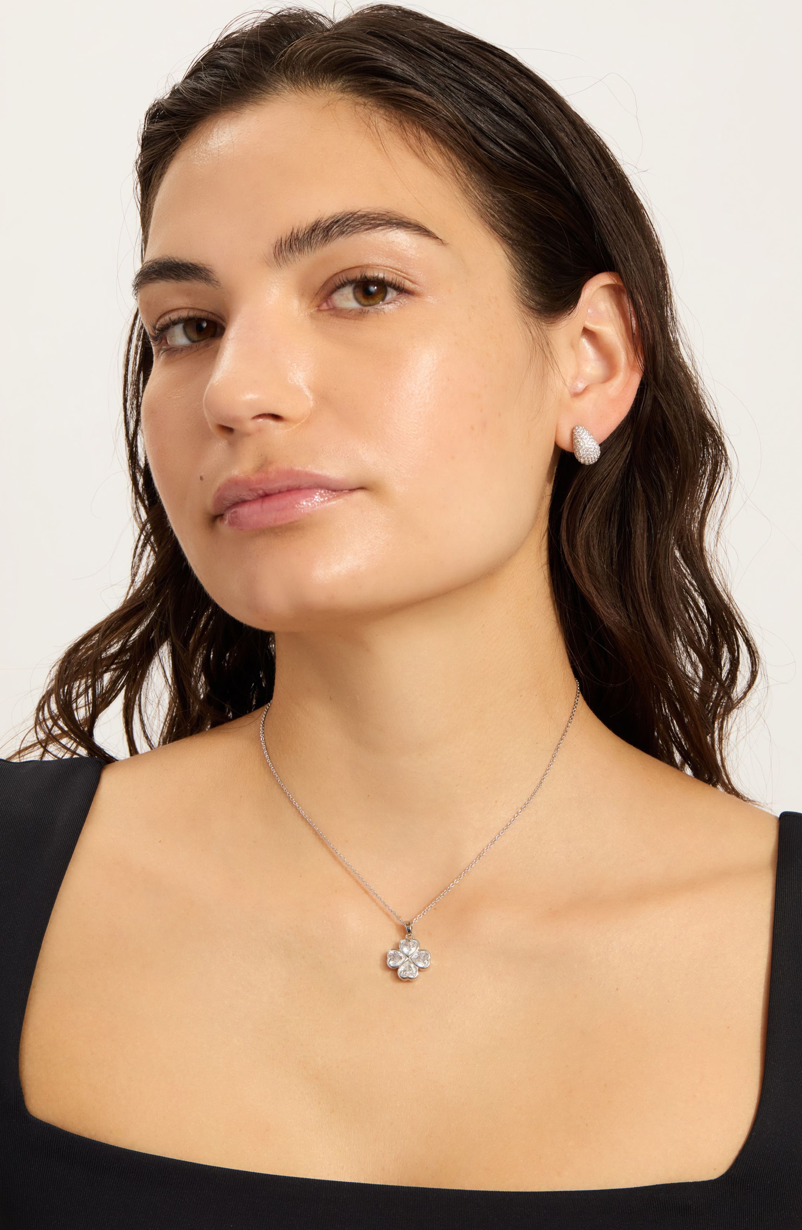 Adornia Clover Pendant Necklace