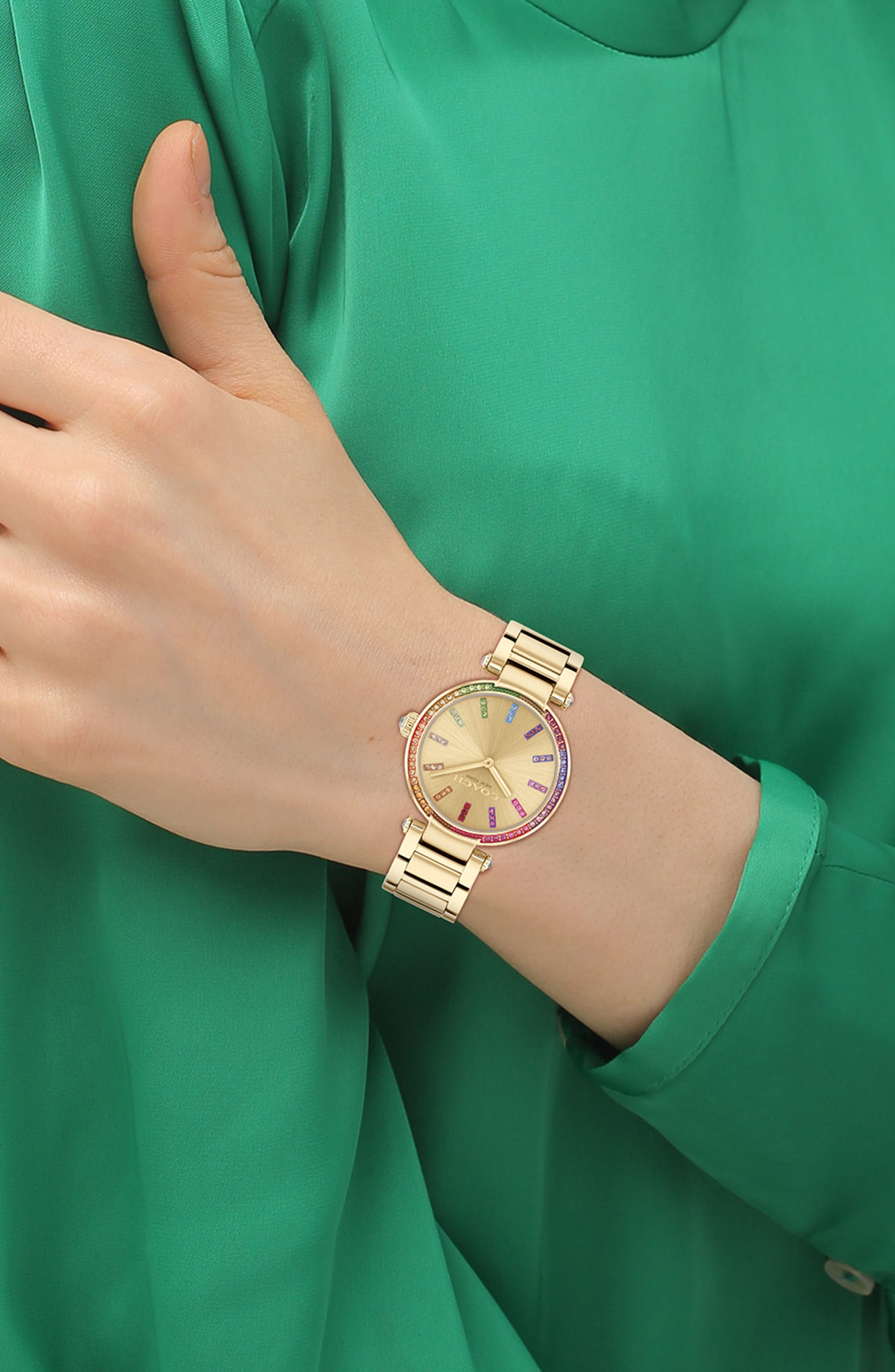 COACH Cary Crystal Bracelet Watch, 34mm