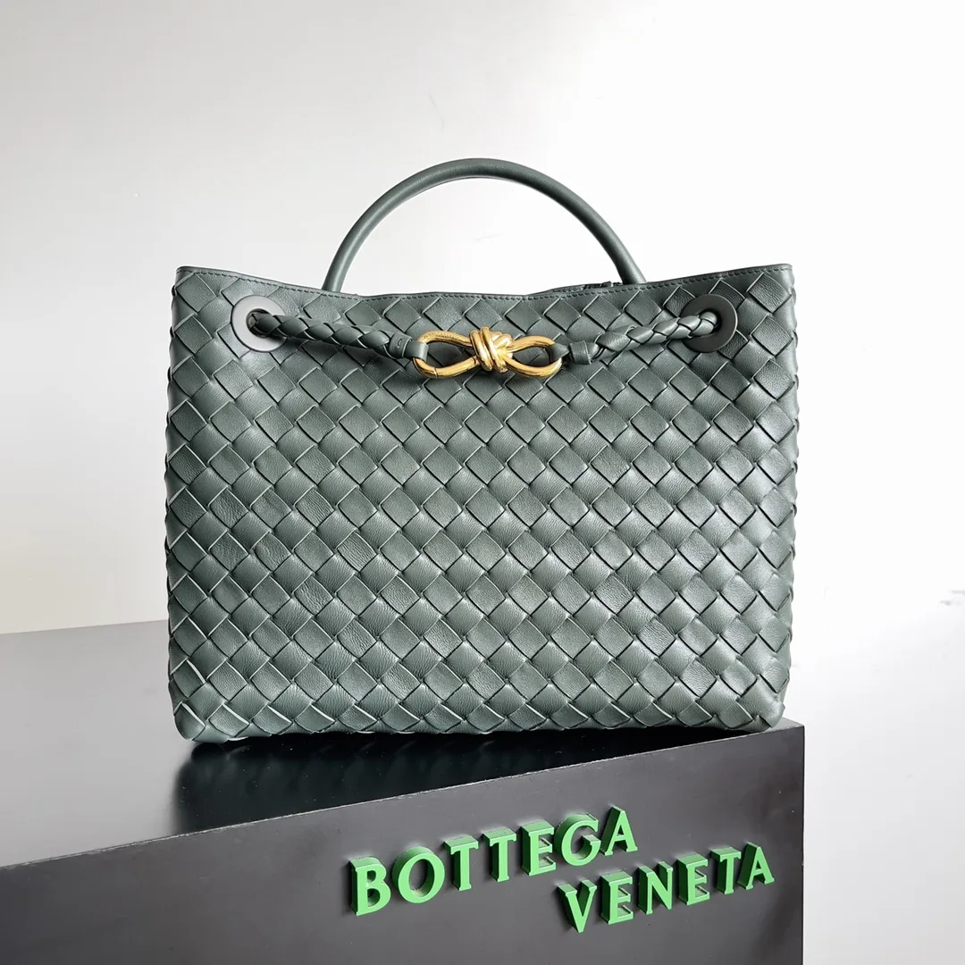 Bottega Veneta Andiamo Intrecciato Woven Leather Top Handle Bag product photo from LabelPicks