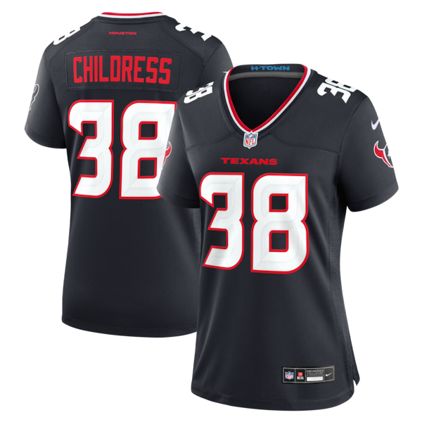 Zion Childress Houston Texans Nike Women's Team Game Jersey -  Navy