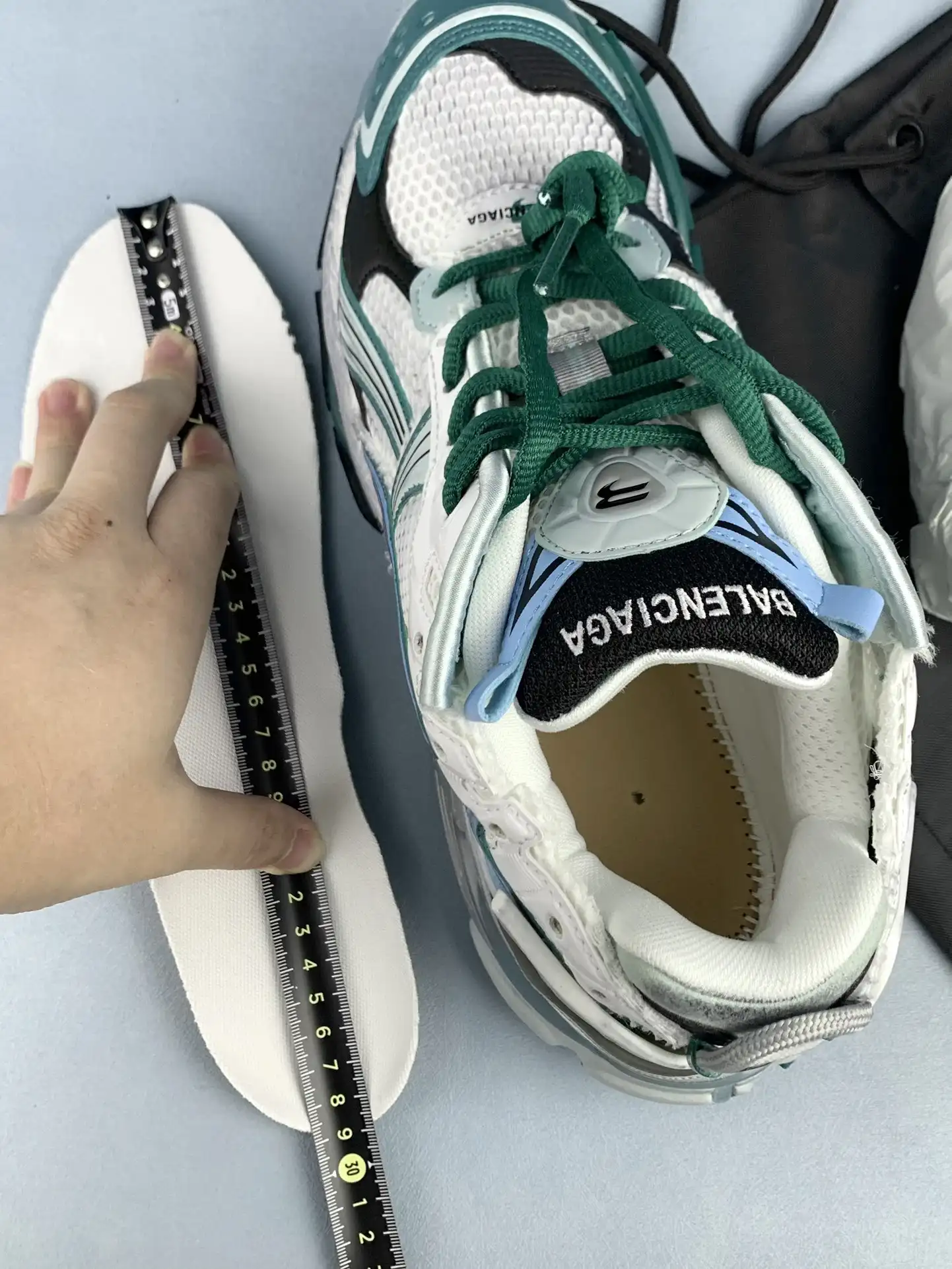 Runner Sneaker in White/Green/Blue product photo from LabelPicks