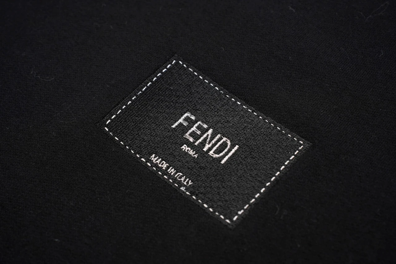 Fendi Black Front and Back Embroidered Logo Sweatshirt product photo from LabelPicks
